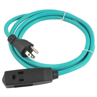 10FT US 3 outlets Extension Cord NEMA 5-15P male to female power cable used in America market/american extension cord