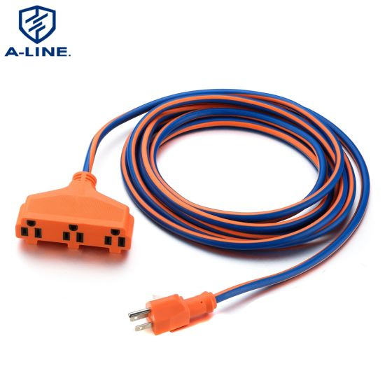 America outdoor Power Extension leads plug 3 cables 14AWG used in South America Colombia market 15A 125V