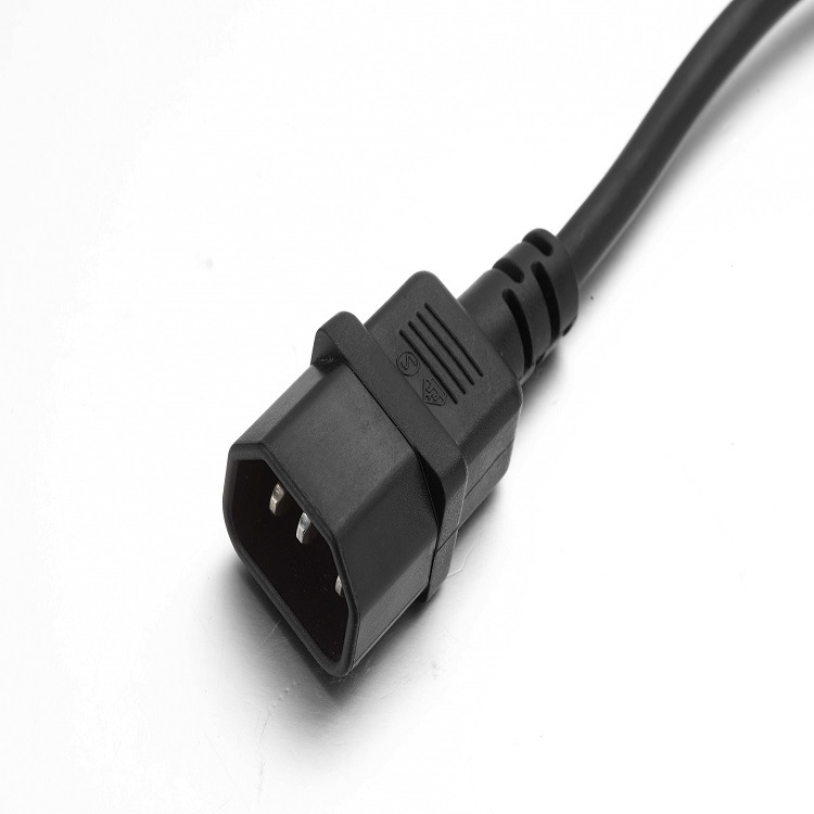 UL Approved European C13 and C14 Connector AC Power Extension Cord