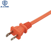 Factory Wholesale Us 13A 125V 2 Pin UL cUL AC Power Cord with Working Lamp