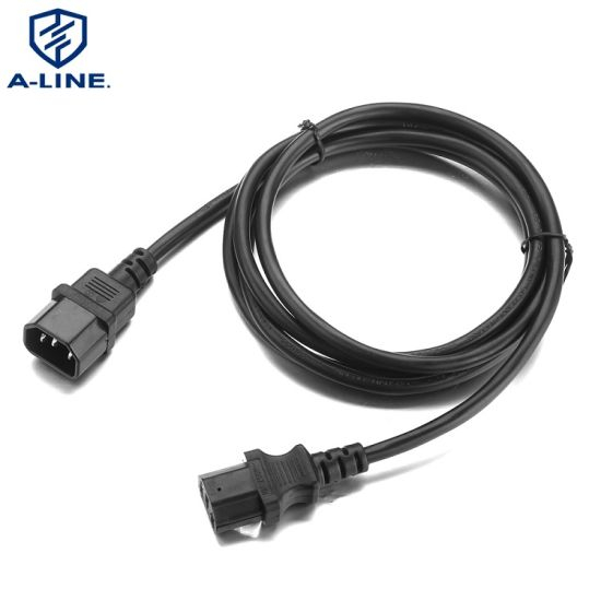 UL Approved European C13 and C14 Connector AC Power Extension Cord