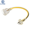 10M Australia Transparent extension cord with 10A ,250V ,H07VV-F 3*1.5MM2 