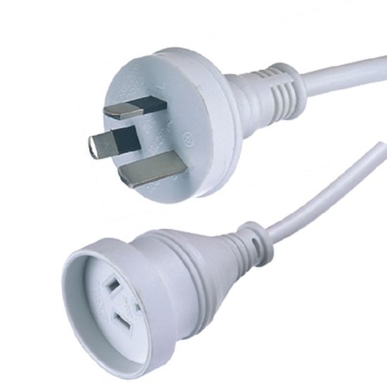 SAA Approved Australian Three Pins Extension Cord with 10A Plug and 250V Socket